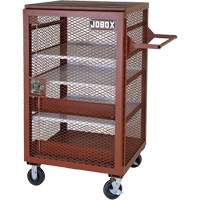 Mobile Mesh Cabinet, Steel, 22 Cubic Feet, Red TEQ807 | Johnston Equipment