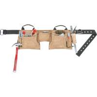 Constructor's Tool Belt, Leather, Tan TEQ921 | Johnston Equipment
