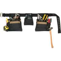 Deluxe Tool Belt Combo, Polyester, Black TEQ923 | Johnston Equipment