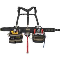 Deluxe Tool Belt, Polyester, Black TEQ927 | Johnston Equipment