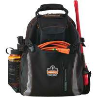 Arsenal<sup>®</sup> 5843 Tool Backpack, 13-1/2" L x 8-1/2" W, Black, Polyester TEQ972 | Johnston Equipment