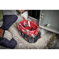 Utility Oval Bag, Ballistic Nylon, 24 Pockets, Black/Red TER017 | Johnston Equipment