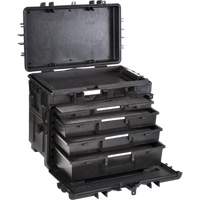 Mobile Tool Chest With Drawers, 4 Drawers, 22-4/5" W x 15" D x 18" H, Black TER150 | Johnston Equipment