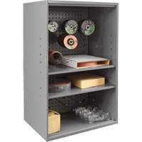 Abrasive Storage Cabinet with Pegboard, Steel, 19-7/8" x 14-1/4" x 32-3/4", Grey TER219 | Johnston Equipment
