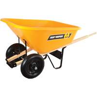 Wheelbarrow, 8 cu. Ft., Polyethylene Tray TFX522 | Johnston Equipment