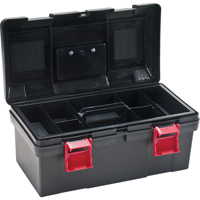 Heavy-Duty Tool Box, 17-1/2" W x 9-1/2" D x 8" H, Black TLV083 | Johnston Equipment
