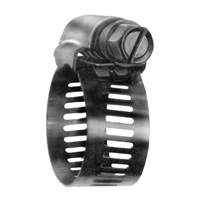 Hose Clamps - Stainless Steel Band & Screw, Min Dia. 0.563, Max Dia. 1-1/4" TLY281 | Johnston Equipment