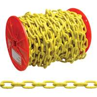 Proof Coil Chain, Low Carbon Steel, 3/16" x 100' (30.4 m) L, Grade 30, 800 lbs. (0.4 tons) Load Capacity TTB312 | Johnston Equipment