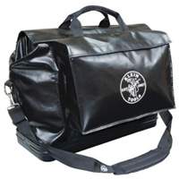 Equipment Bag, Vinyl, 2 Pockets, Black TUB882 | Johnston Equipment