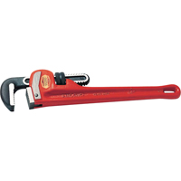 Straight Pipe Wrench , 3/4" Jaw Capacity, 6" Long TV792 | Johnston Equipment