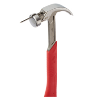 Curved Claw Smooth-Face Hammer, 20 oz., Solid Steel Handle, 14" L TYX945 | Johnston Equipment