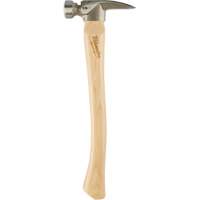 Milled Face Framing Hammer, 19 oz., Wood Handle, 16" L UAE085 | Johnston Equipment