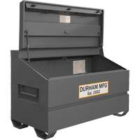 Jobsite Sloped Lid Storage Box, 60" x 30" x 39-3/8", Steel, Grey UAI849 | Johnston Equipment