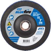 BlueFire™ R884P Coarse Grit Flap Disc, 7" x 7/8", Type 27, 80 Grit, Zirconia Alumina UAJ185 | Johnston Equipment