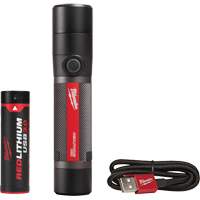 USB Compatible Compact Flashlight, LED, 800 Lumens, Rechargeable Batteries UAL979 | Johnston Equipment