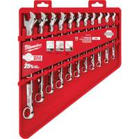 SAE Wrench Set, Combination, 11 Pieces, Imperial UAV554 | Johnston Equipment