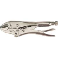 Locking Pliers with Wire Cutter, 7" Length, Curved Jaw UAV665 | Johnston Equipment