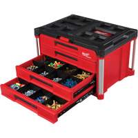 PackOut™ 4-Drawer Tool Box, 22-1/5" W x 14-3/10" H, Red UAW031 | Johnston Equipment