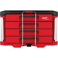 PackOut™ 4-Drawer Tool Box, 22-1/5" W x 14-3/10" H, Red UAW031 | Johnston Equipment
