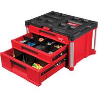 PackOut™ 3-Drawer Tool Box, 22-1/5" W x 14-3/10" H, Red UAW032 | Johnston Equipment