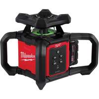 M18™ Green Interior Rotary Laser Level Kit with Remote/Receiver & Wall Mount Bracket, 1000' (304.8 m) UAW813 | Johnston Equipment