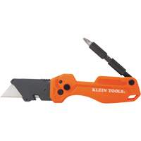 Folding Utility Knife With Driver, 1" Blade, Steel Blade, Plastic Handle UAX406 | Johnston Equipment
