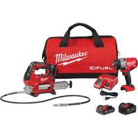 M18 Fuel™ HTIW with Friction Ring & Grease Gun Combo Kit, Lithium-Ion, 18 V UAX418 | Johnston Equipment