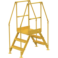 Crossover Ladder, 54-1/2" Overall Span, 30" H x 24" D, 24" Step Width VC442 | Johnston Equipment
