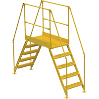 Crossover Ladder, 103-1/2" Overall Span, 50" H x 48" D, 24" Step Width VC452 | Johnston Equipment