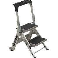 Tilt & Roll Step Stool Ladder, 2 Steps, 23" x 21" x 34.50" High VD438 | Johnston Equipment