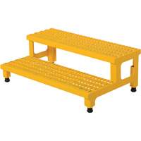 Adjustable Step-Mate Stand, 2 Step(s), 36-3/16" W x 22-7/8" L x 15-1/4" H, 500 lbs. Capacity VD447 | Johnston Equipment