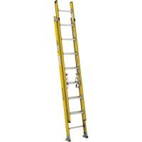 Extension Ladder, 375 lbs. Cap., 13' H, Grade 1AA VD532 | Johnston Equipment