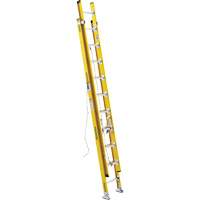 Extension Ladder, 375 lbs. Cap., 17' H, Grade 1AA VD533 | Johnston Equipment