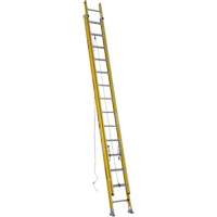 Extension Ladder, 375 lbs. Cap., 25' H, Grade 1AA VD535 | Johnston Equipment