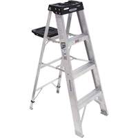 Step Ladder, 4', Aluminum, 300 lbs. Capacity, Type 1A VD558 | Johnston Equipment