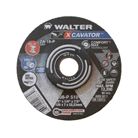 XCAVATOR™ Grinding Wheel, 5" x 1/4", 7/8"/5/8"-11 arbor, Zirconium, Type 27 VV504 | Johnston Equipment