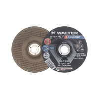 XCAVATOR™ Grinding Wheel, 6" x 1/4", 7/8" arbor, Zirconium, Type 27 VV505 | Johnston Equipment