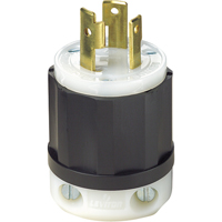 Industrial Grade Locking Device, Nylon, 30 Amps, 125 V, L5-30P XA884 | Johnston Equipment