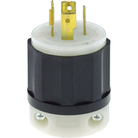 Industrial Grade Locking Device, Nylon, 20 Amps, 125 V/250 V, L14-20P XA890 | Johnston Equipment