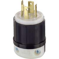 3-Pole 4-Wire Grounding Locking Plug, Nylon, 30 Amps, 125 V/250 V, L14-30P XA896 | Johnston Equipment