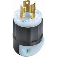 Industrial Grade Locking Device, Nylon, 15 Amps, 125 V, L5-15P XC172 | Johnston Equipment