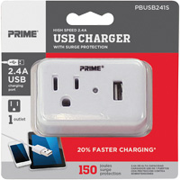 Prime<sup>®</sup> USB Charger with Surge Protector XG784 | Johnston Equipment
