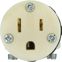 Hospital Grade Extension Plug Connector, 5-15R, Nylon XI198 | Johnston Equipment