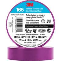 Temflex™ General Use Vinyl Electrical Tape 165, 19 mm (3/4") x 18 M (60'), Purple, 6 mils XI870 | Johnston Equipment