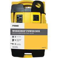 Workshop Power Box, 8 Outlet(s), 6', 15 Amps, 1875 W, 125 V XC040 | Johnston Equipment