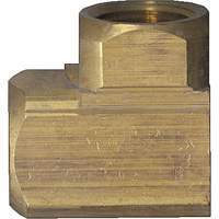 Extruded 90° Elbow Pipe Fitting, FPT, Brass, 1/8" YA811 | Johnston Equipment